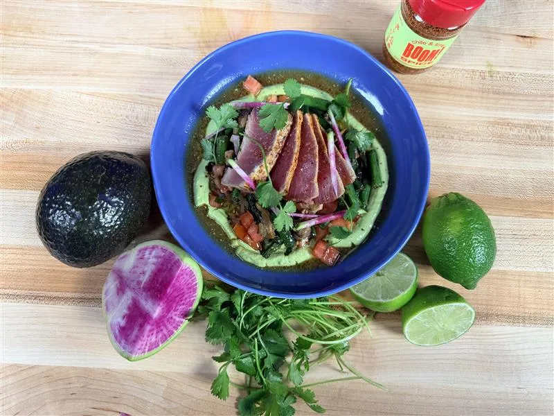 Seared Bluefin Tuna with Avocado Crema